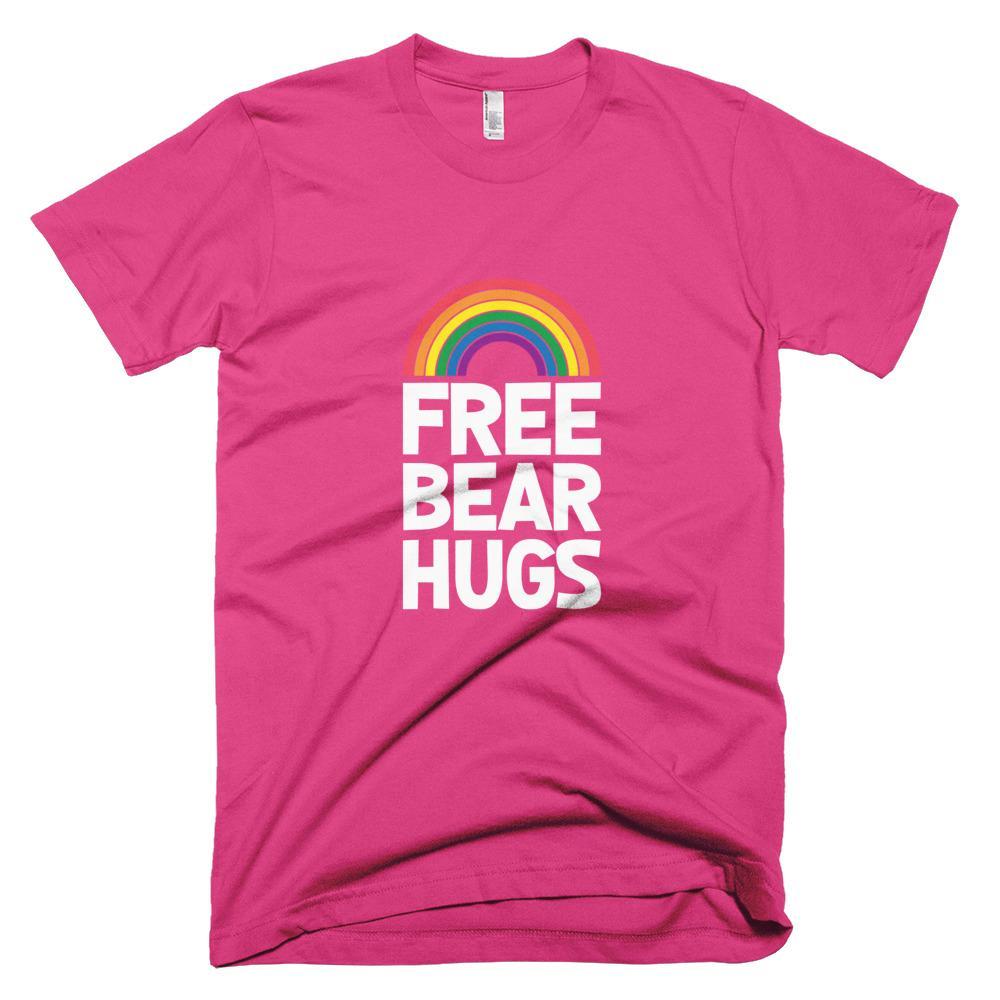 Kinky Cloth Fuchsia / XS Free Bear Hugs, Funny, Pride, Shirt, Tee, Gay, Lgbt, Queer, Parade, Festival, Lesbian, Trans, Sjw, Gift, Shirt, Unisex T-shirt