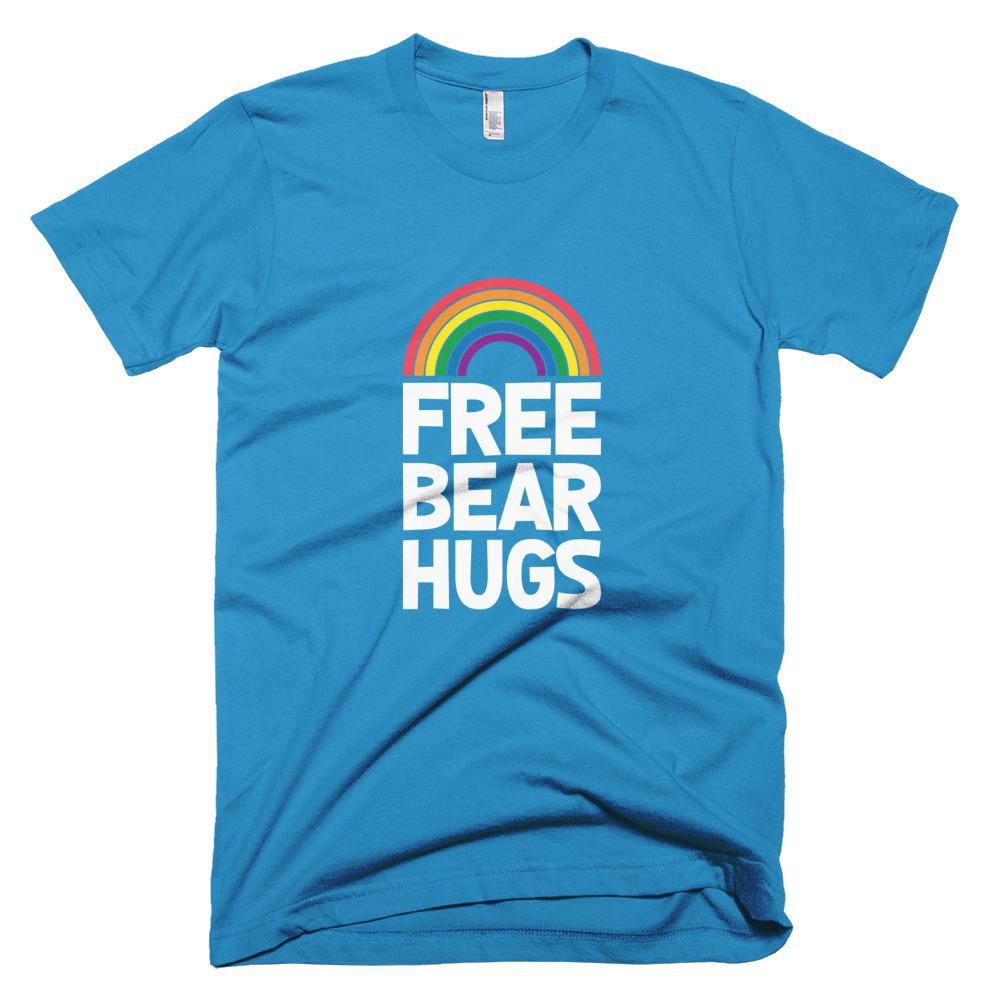 Kinky Cloth Teal / XS Free Bear Hugs, Funny, Pride, Shirt, Tee, Gay, Lgbt, Queer, Parade, Festival, Lesbian, Trans, Sjw, Gift, Shirt, Unisex T-shirt