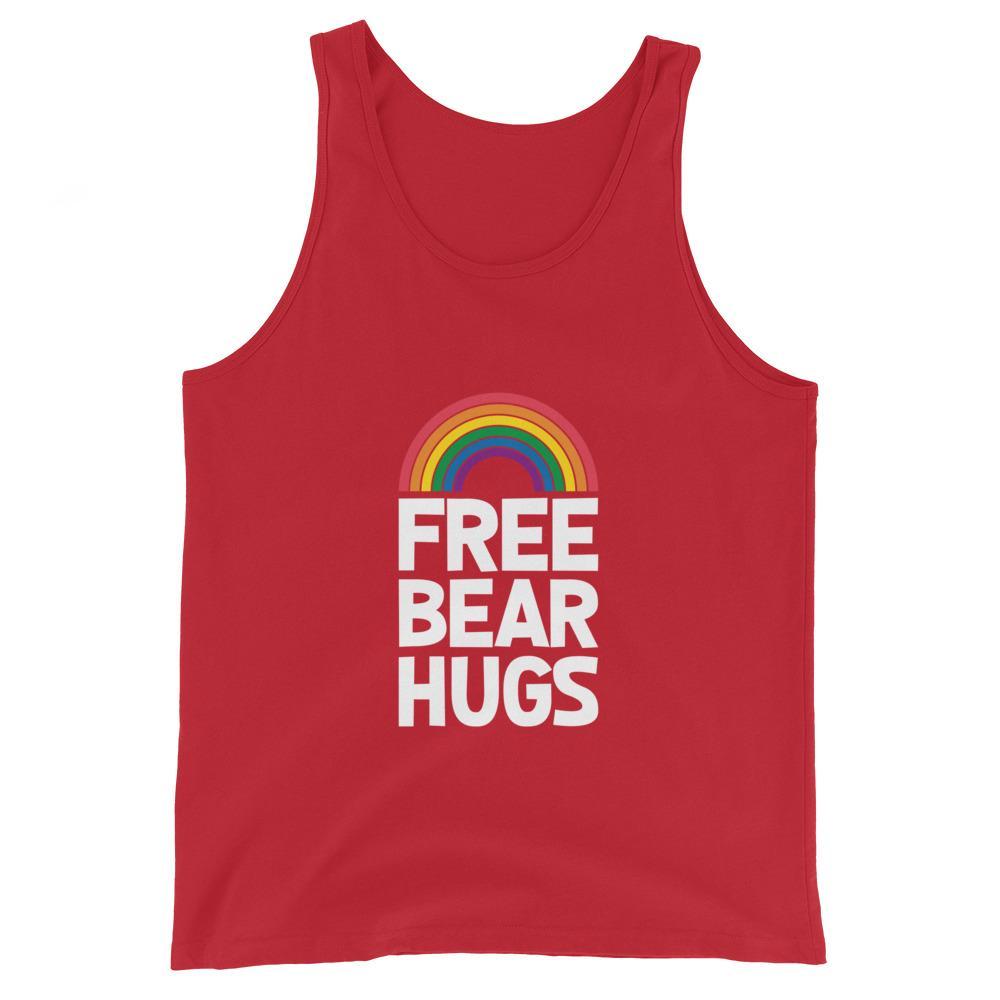Kinky Cloth Red / XS Free Bear Hugs Tank Top
