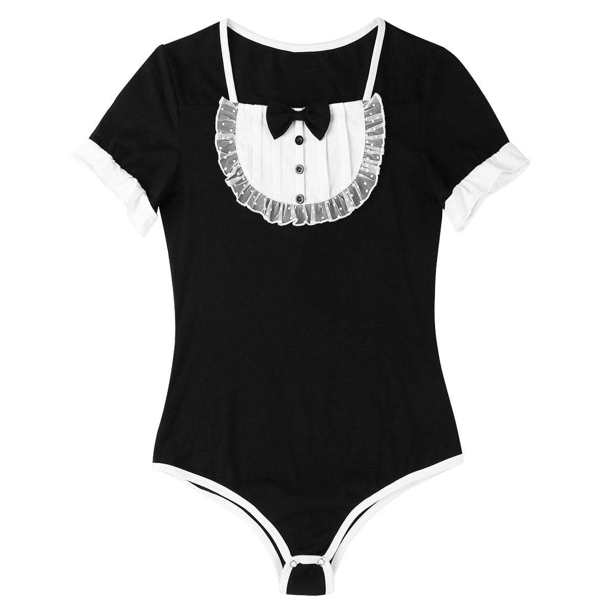French Maid Baby Snap Crotch Bodysuit