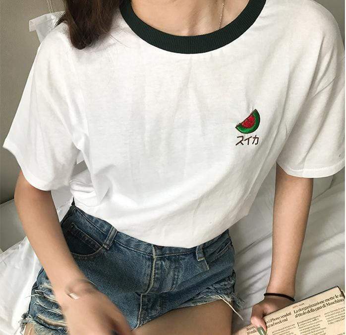 Kinky Cloth T-Shirt Black / One Size Fruit Patch T-shirt
