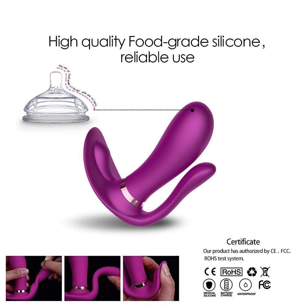 FULX Wearable Dildo with Clitoris Vibrator with 10 Speeds