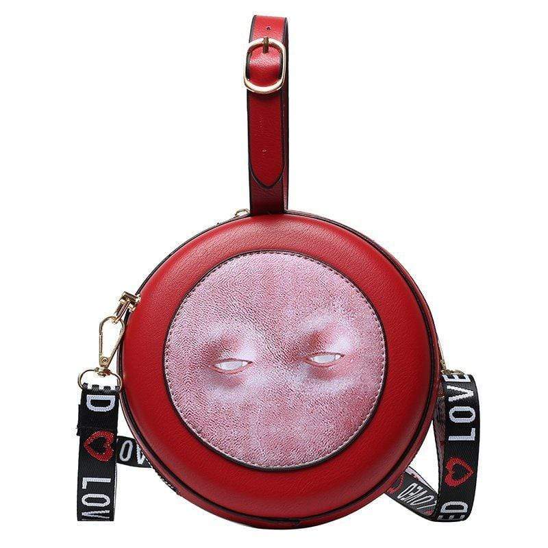 Kinky Cloth 100002856 Red-Style 1 Funny Eyes Clutch Crossbody Bag
