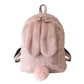 Kinky Cloth Bags & Wallets Pink Fuzzy Bunny Backpack