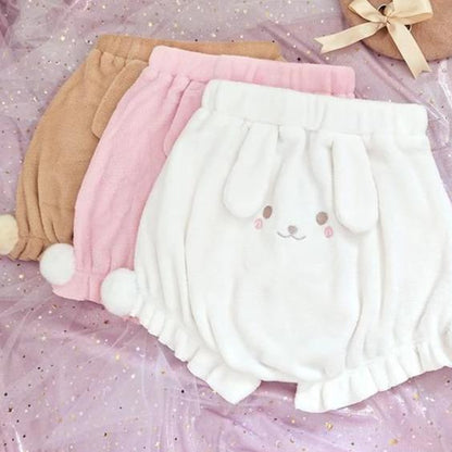 Kinky Cloth Shorts Fuzzy Bunny Shorts