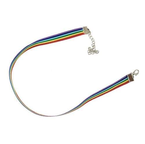 Fuchsia Missy Jewelry & Watches A Gay Pride LGBT Rainbow Choker
