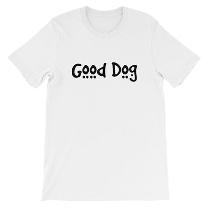 Kinky Cloth Top Crop Top - S / White/ Black Font / Dog Good Dog / Pup Top