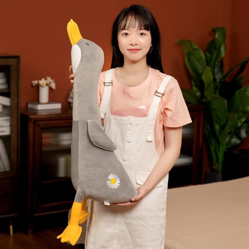 Kinky Cloth 70cm / grey-flower Goose Stuffie