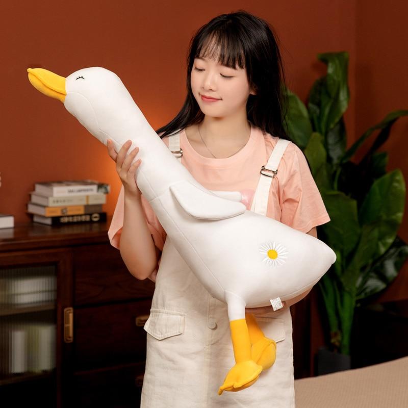 Kinky Cloth 70cm / white-flower Goose Stuffie