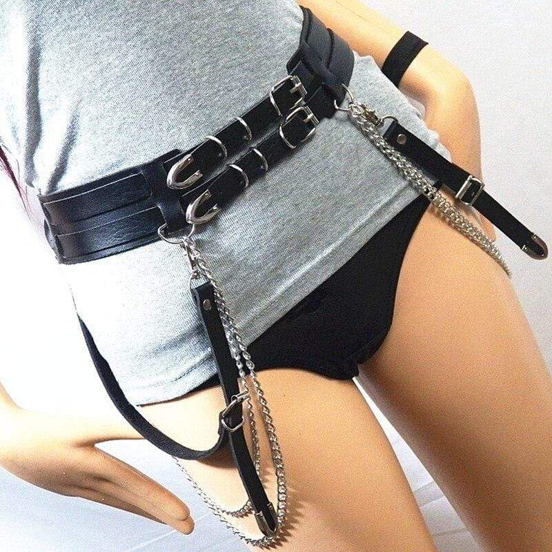 Kinky Cloth 200000298 Goth Double Layer Belt