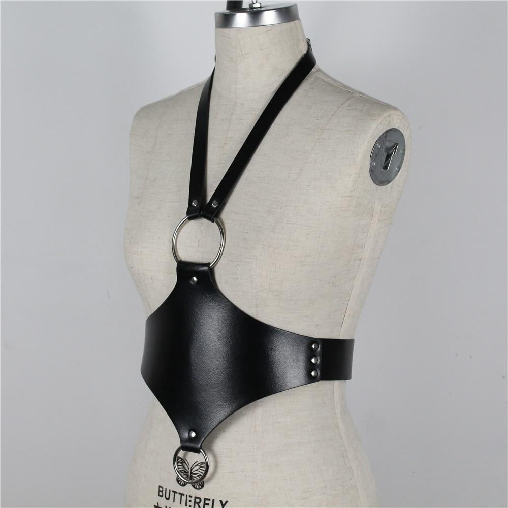 Gothic Collar Bondage Waist Harness