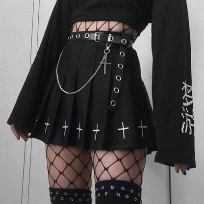 Kinky Cloth 349 Gothic Cross Mini Skirt