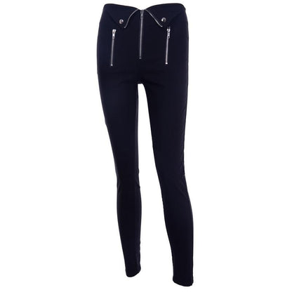 Kinky Cloth Pants black / L Gothic Zipper Grunge Pants