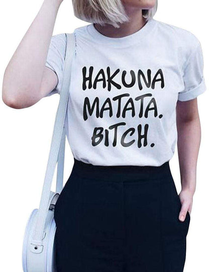 Kinky Cloth White / 3XL Hakuna Matata Bitch T-shirt