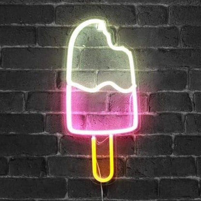 Kinky Cloth Home Ice Cream 2 Hanging Neon Lights