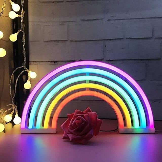 Kinky Cloth Home Rainbow Hanging Neon Lights