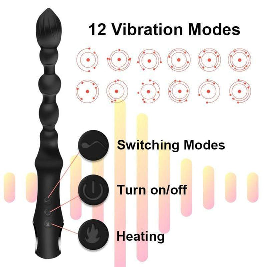 Kinky Cloth 200001516 Heating Butt Vibrator Beads Plug