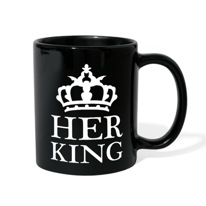 SPOD Full Color Mug black Her King Black Mug