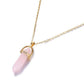 Kinky Cloth Jewelry & Watches Gold Pink Hexagonal Column Quartz Necklace