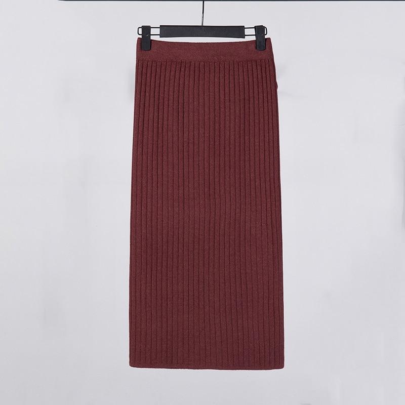Kinky Cloth 349 High Waist Knitted Pencil Skirts