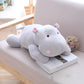 Kinky Cloth Stuffed Animal 28cm / Gray Hippo Stuffie