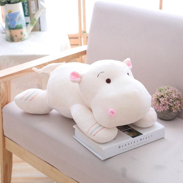Kinky Cloth Stuffed Animal 28cm / White Hippo Stuffie