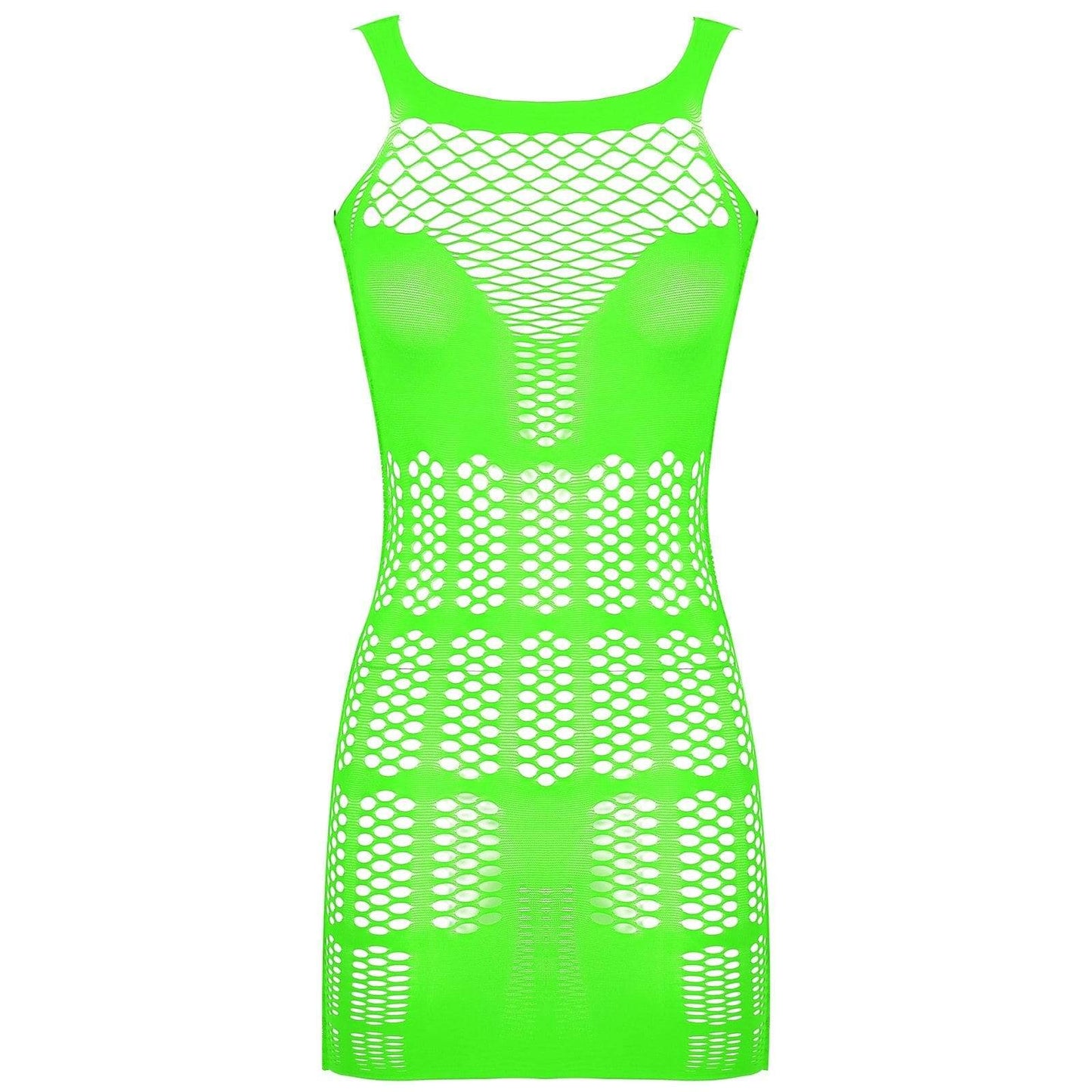 Kinky Cloth 200001895 Green / One Size Hollow Out Fishnet Mini Dress