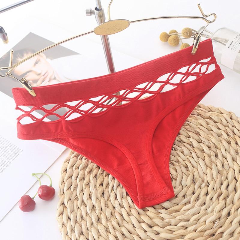 Kinky Cloth 351 Red / One Size Hollow Out Fishnet Seamless Panties