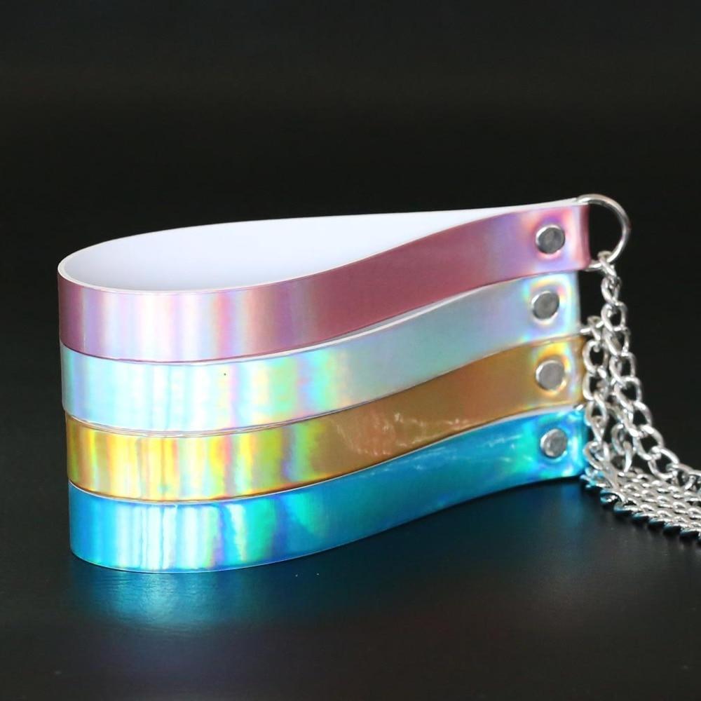 Kinky Cloth Necklace Holographic Collar and Leash