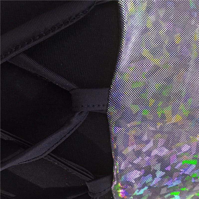 Kinky Cloth bottom / L Holographic Sequin 2 Piece Set