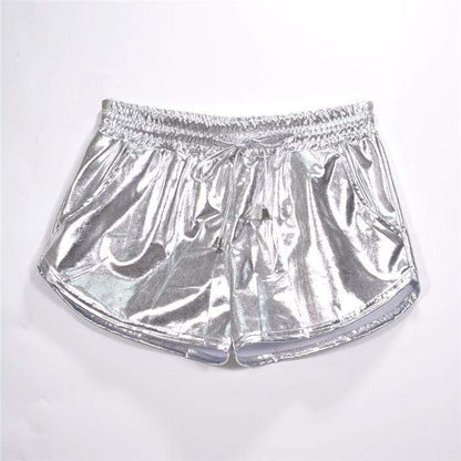 Kinky Cloth Shorts Silver / L Holographic Shorts