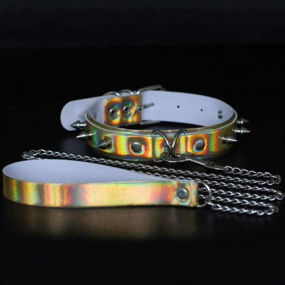 Holographic Spiked Collar and Leash