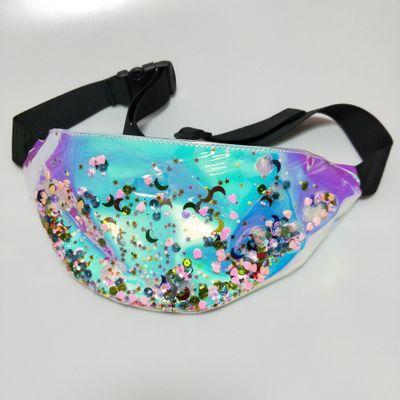 Kinky Cloth Multi Holographic Transparent Fanny Pack