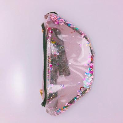 Kinky Cloth Pink Holographic Transparent Fanny Pack