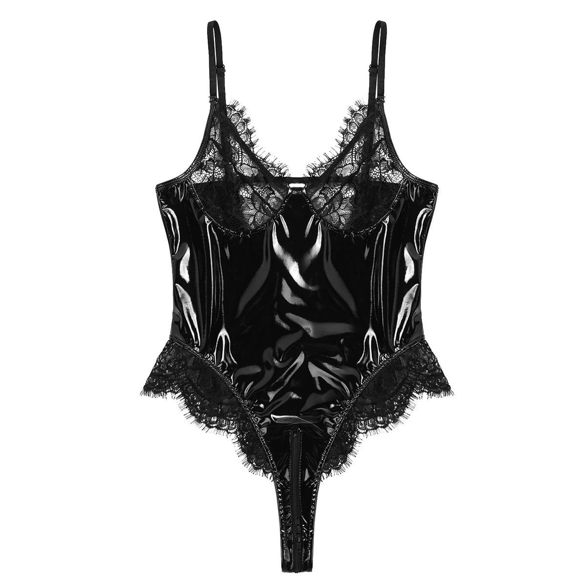Lace Lingerie Latex One-Piece