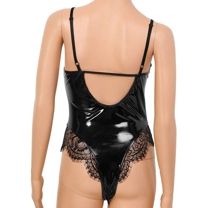 Lace Lingerie Latex One-Piece