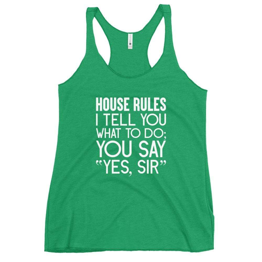 Kinky Cloth Envy / XS House Rules I Tell You What To Do Tank Top