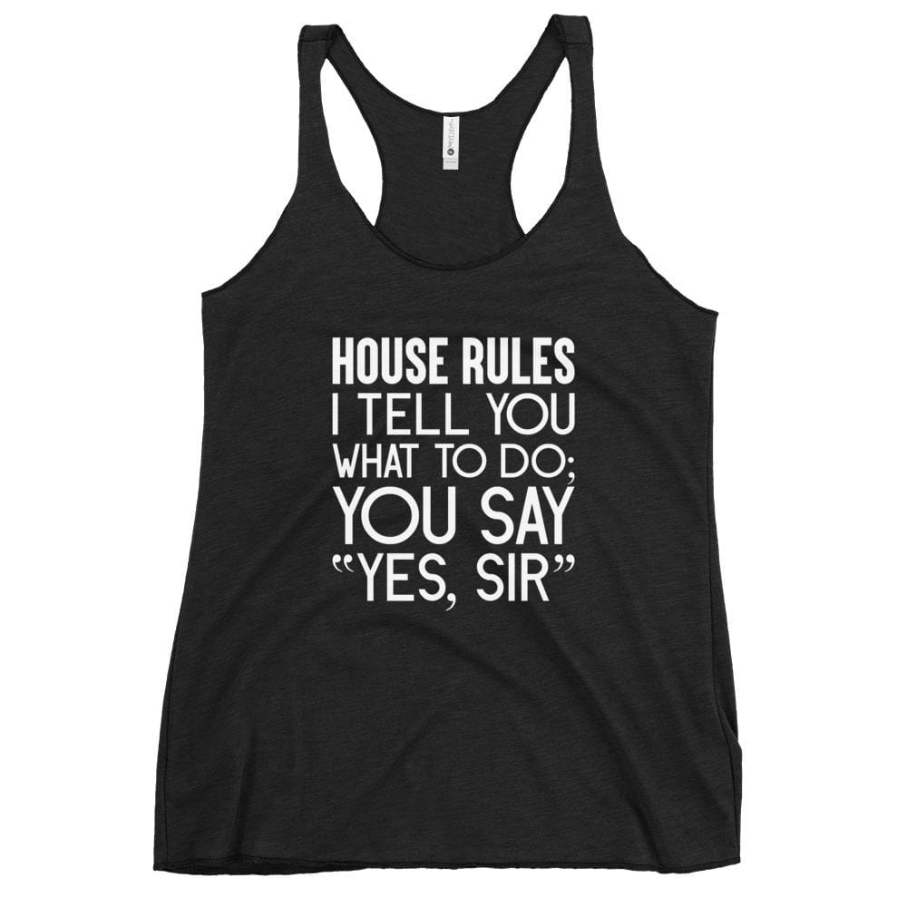 Kinky Cloth Vintage Black / XS House Rules I Tell You What To Do Tank Top