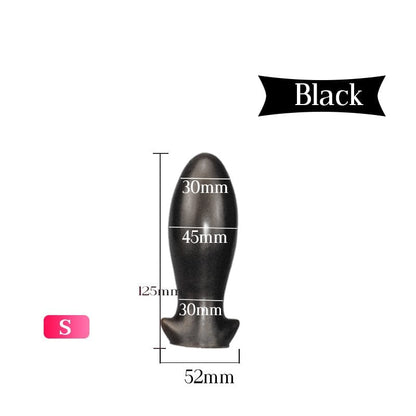 Kinky Cloth Black S (12.5cm) Huge Butt Plug
