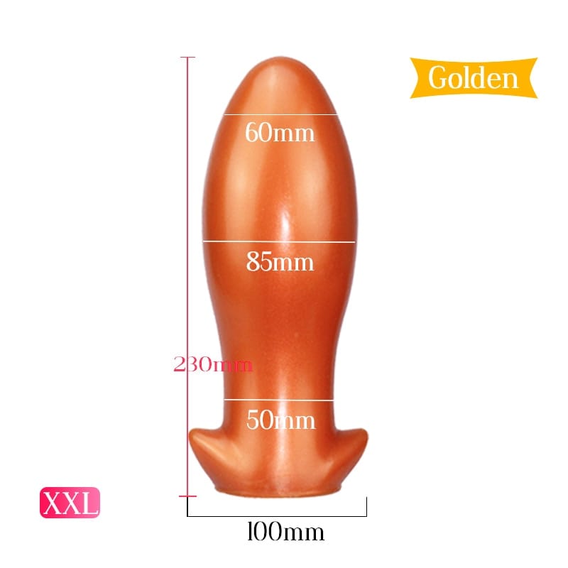 Kinky Cloth Golden XXL (23cm) Huge Butt Plug