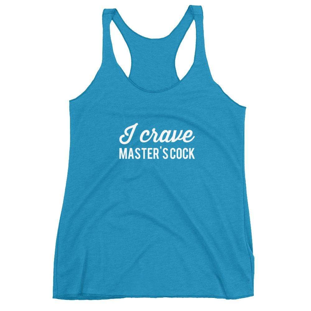 I Crave Masters Cock White Tank Top