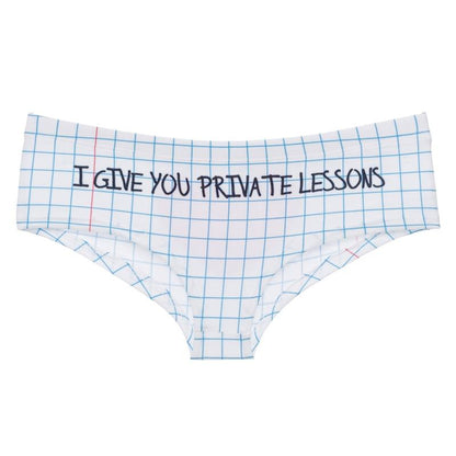 Kinky Cloth 351 I Give You Private Lessons Brief Panties