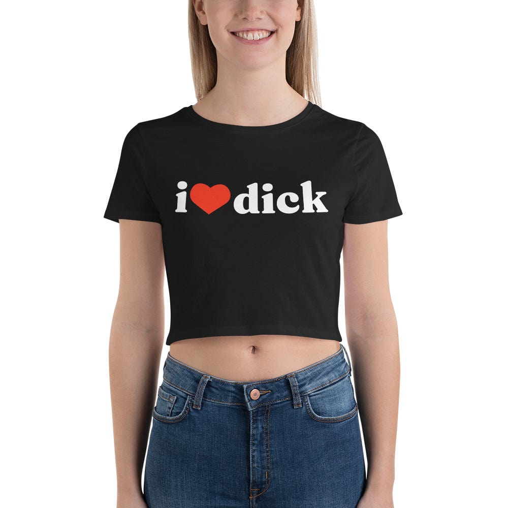 Kinky Cloth I Love (Heart) Dick Crop Top Tee