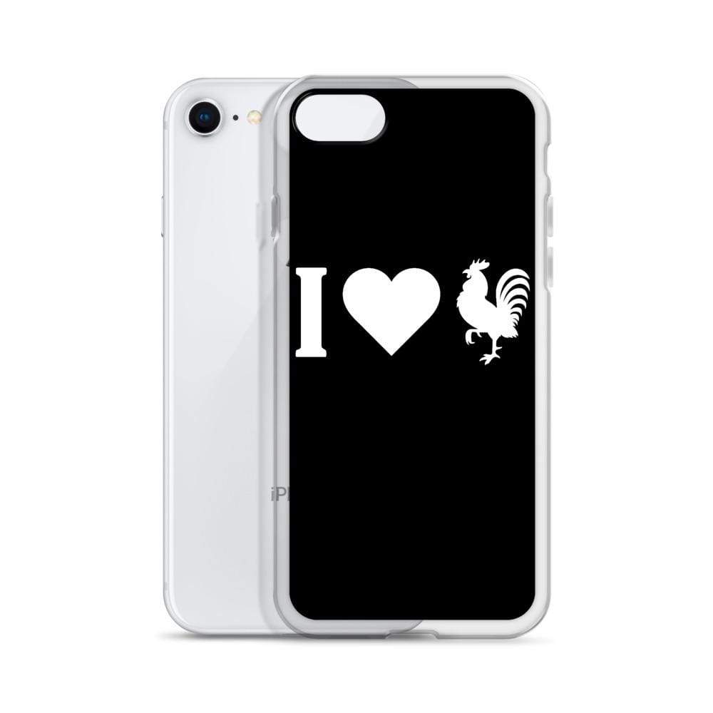 I Love Rooster (Cock) iPhone Case
