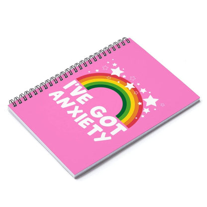 Printify Paper products Spiral Notebook I've Got Anxiety Spiral Notebook