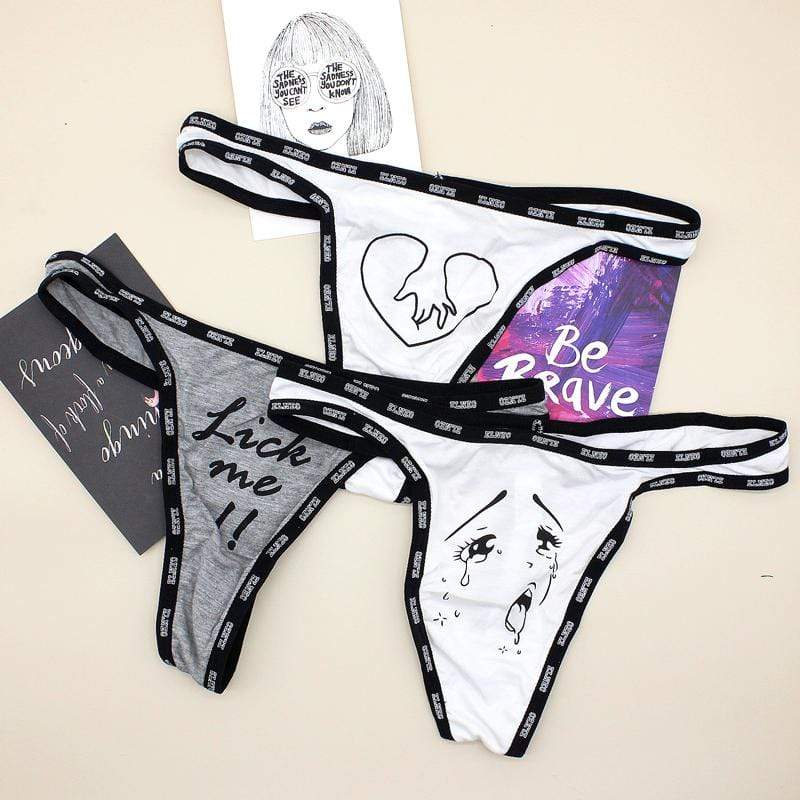 Kinky Cloth Panties Illustrated G-Strings