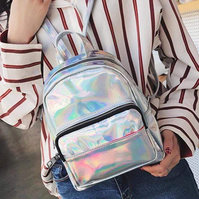 Kinky Cloth Silver Inter Gallactic Holographic Bag