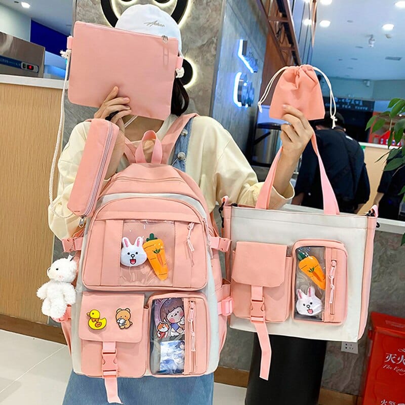 Kinky Cloth Kawaii Multi Pockets Backpack