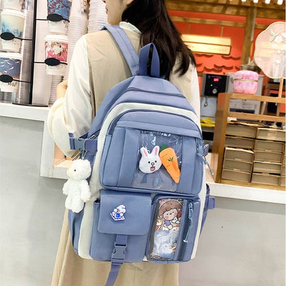 Kinky Cloth Kawaii Multi Pockets Backpack