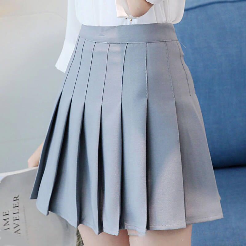 Kinky Cloth Gray / XS Kawaii Pleated Skirt
